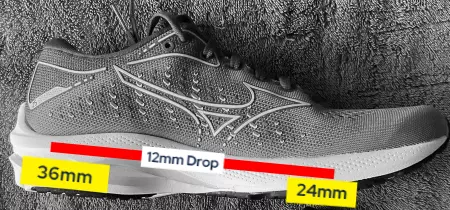 brooks-ghost-vs-mizuno-wave-rider-stack-drop