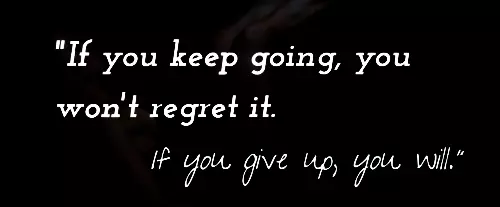 if-you-keep-going-you-won't-regret-it-if-you-give-up-you-will